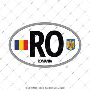 ULK33 Romanya (RO) Reflektif Ulke Etiketi
