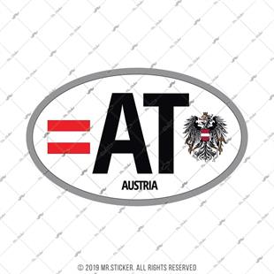 ULK35 Avusturya (AT) Reflektif Ulke Etiketi
