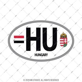ULK36 Macaristan (HU) Reflektif Ulke Etiketi