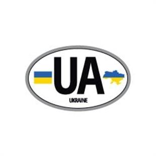 ULK38 Ukrayna (UA) Reflektif Ulke Etiketi