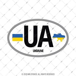 ULK38 Ukrayna (UA) Reflektif Ulke Etiketi