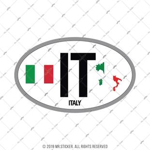 ULK39 Italya (IT) Reflektif Ulke Etiketi