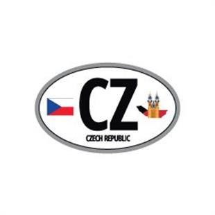 ULK40 Cek Cumhuriyeti (CZ) Reflektif Ulke Etiketi