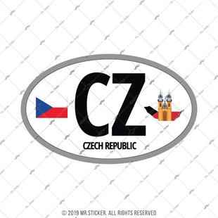 ULK40 Cek Cumhuriyeti (CZ) Reflektif Ulke Etiketi