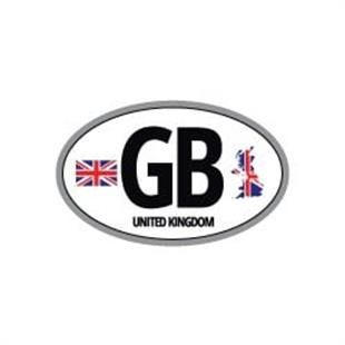 ULK43 Ingiltere (GB) Reflektif Ulke Etiketi