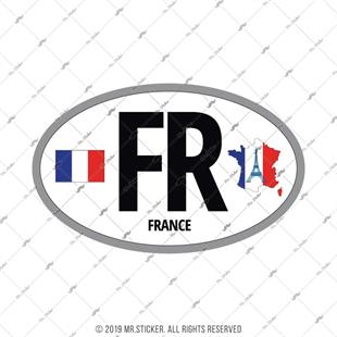 ULK46 Fransa (FR) Reflektif Ulke Etiketi