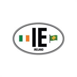 ULK47 Irlanda (IE) Reflektif Ulke Etiketi