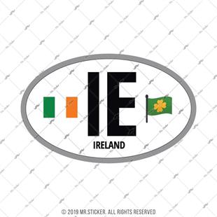 ULK47 Irlanda (IE) Reflektif Ulke Etiketi