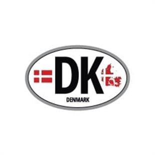 ULK48 Danimarka (DK) Reflektif Ulke Etiketi