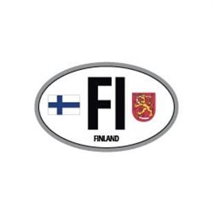 ULK49 Finlandiya (FI) Reflektif Ulke Etiketi