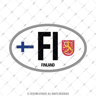 ULK49 Finlandiya (FI) Reflektif Ulke Etiketi