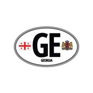 ULK59 Gurcistan (GE) Reflektif Ulke Etiketi