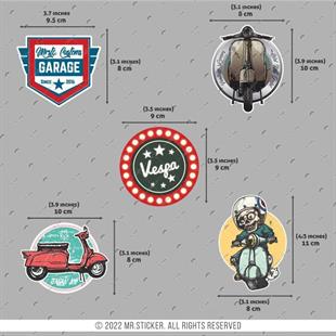 VSPBDL1 Scooter Sticker Seti
