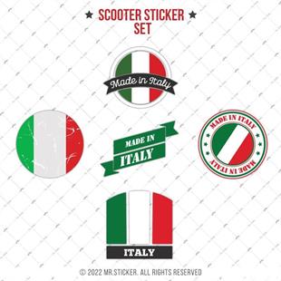 VSPBDL10 Italya Bayragi Sticker Seti