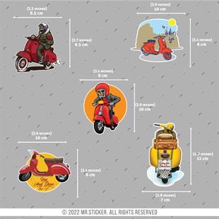 VSPBDL5 Scooter Sticker Seti