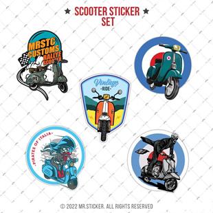 VSPBDL6 Scooter Sticker Seti