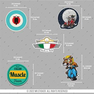 VSPBDL8 Scooter Sticker Seti