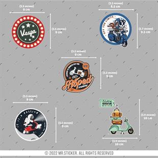 VSPBDL9 Scooter Sticker Seti