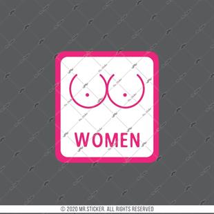 WC11 Bayan Tuvalet Simgesi Etiketi