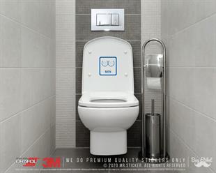 WC12 Bay Tuvalet Simgesi Etiketi