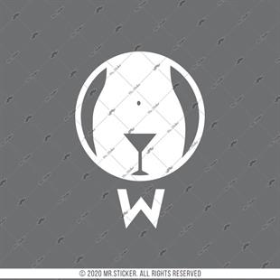 WC13 Bay Bayan Tuvalet Simgesi Etiketi Beyaz Renk