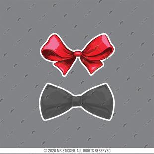 WC16 Bay Bayan Tuvalet Simgesi Etiket Seti