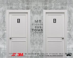 WC23 Bay Bayan Tuvalet Simgesi Seti