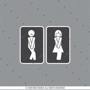 WC23 Bay Bayan Tuvalet Simgesi Seti