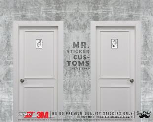 WC25 Bay Bayan Tuvalet Simgesi Seti