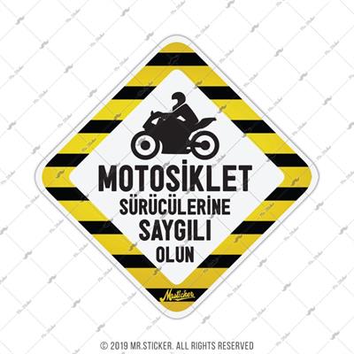 WRN38 Reflektif Motosiklet Suruculerine Saygili Olun