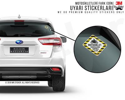 WRN38 Reflektif Motosiklet Suruculerine Saygili Olun