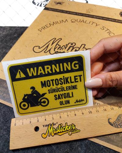 WRN40 Reflektif Motosiklet Suruculerine Saygili Olun