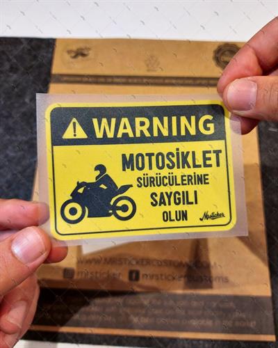 WRN40 Reflektif Motosiklet Suruculerine Saygili Olun