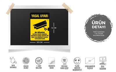 WRN46 Dikkat Binada Güvenklik Kamerası Var