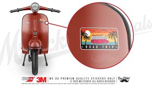 WWV12 Vintage Minibus Etiketi