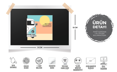 WWV6 Retro Summer Yazili Etiket