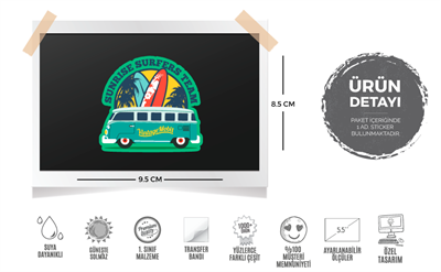WWV7 Sunrise Surfer Team Etiketi