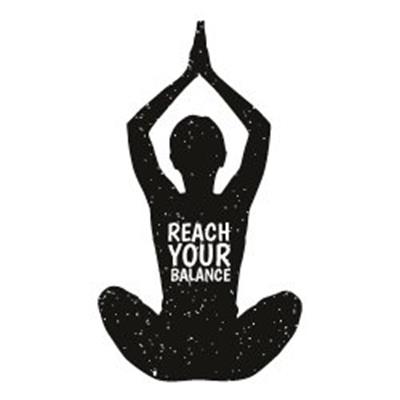 YOG1 Reach Your Balance Yoga Etiketi