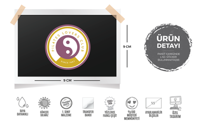 YOG13-Pilates Lovers Club Etiketi