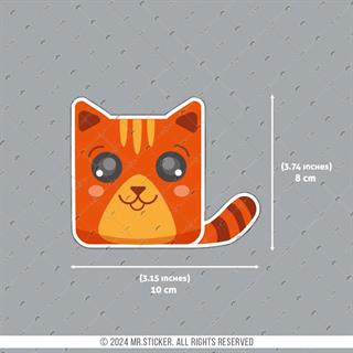 ANCT21- Sarman Tekir Kedi Etiketi