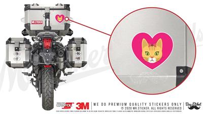 ANCT22- Kalp Kedi Etiketi