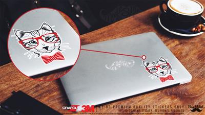 ANCT23- Hipster Kedi Etiketi