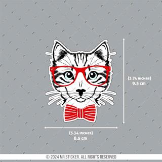 ANCT23- Hipster Kedi Etiketi