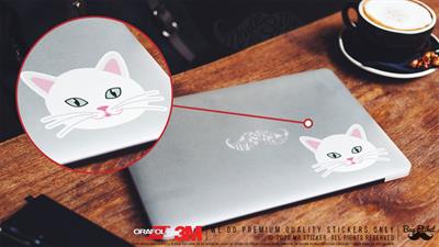 ANCT4- Beyaz Kedi Etiketi