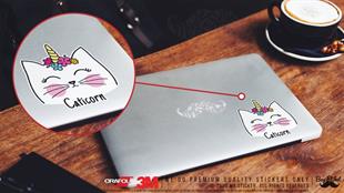ANCT46 Caticorn Yazili Etiket Seti - 2 Kucuk 1 Orta Boy