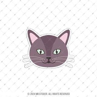 ANCT7- Gri Kedi Etiketi