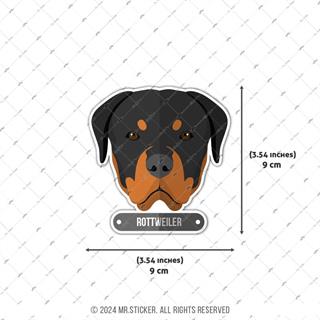 ANDG22- Rottweiler Kopek Etiketi