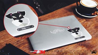 ANDG23- Schnauzer Kopek Etiketi