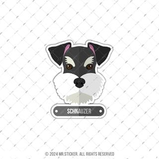 ANDG23- Schnauzer Kopek Etiketi