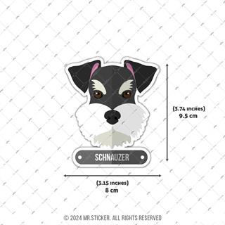 ANDG23- Schnauzer Kopek Etiketi